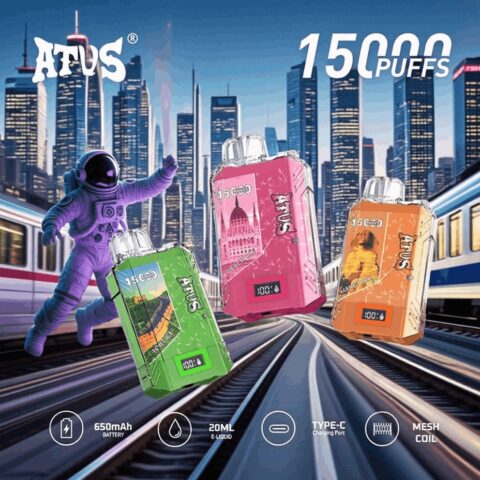 DE017 Vaper Desechable Puffs 15000 Caladas Vapers ATVS Vape