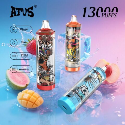 DE018 Vaper Desechable Puffs 13000 Caladas Vapers ATVS Vape