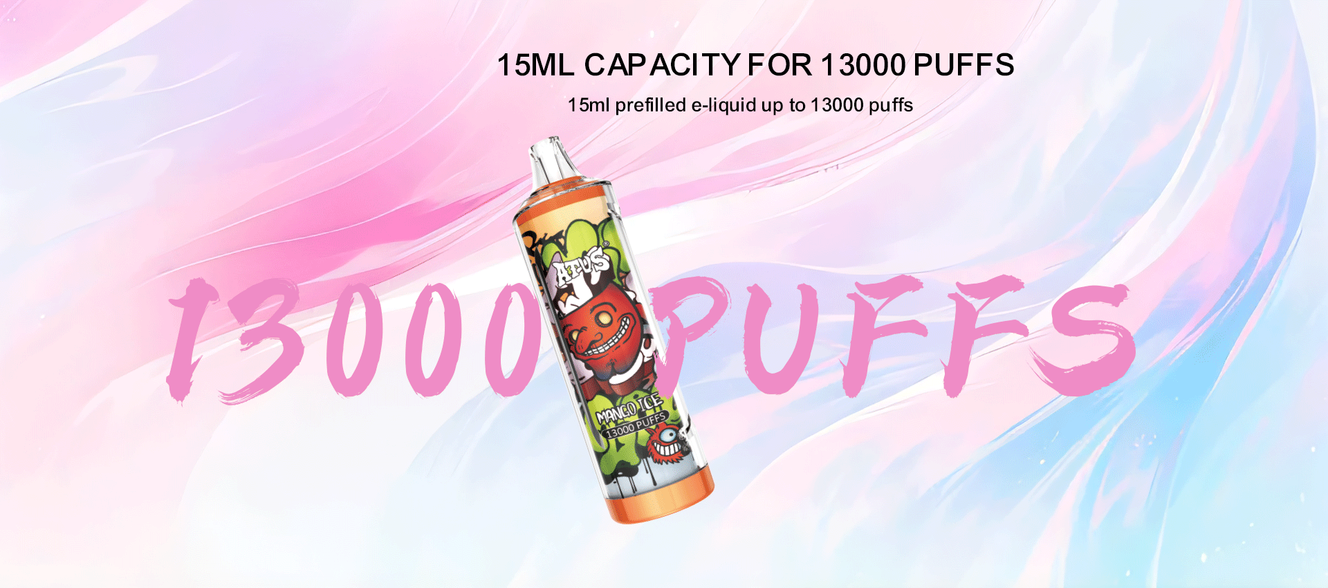 DE018 Vaper Desechable Puffs 13000 Caladas Vapers ATVS Vape