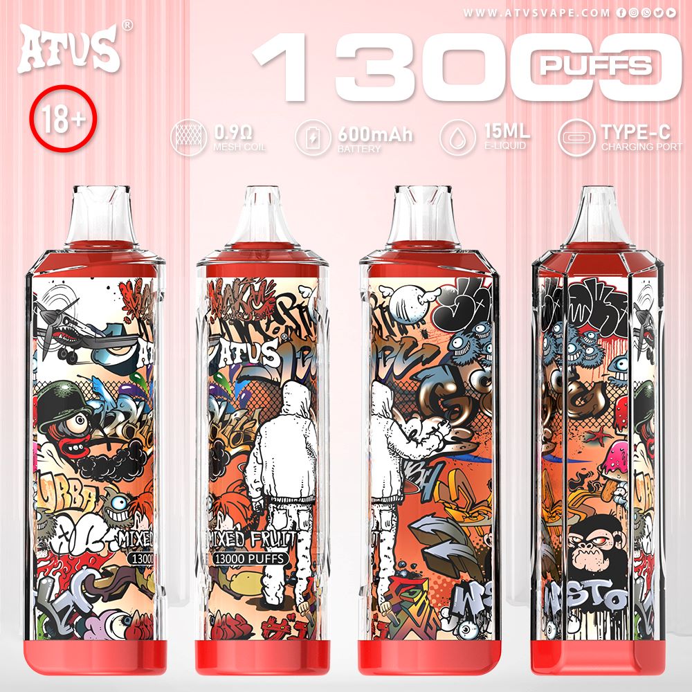 DE018 Vaper Desechable Puffs 13000 Caladas Vapers ATVS Vape
