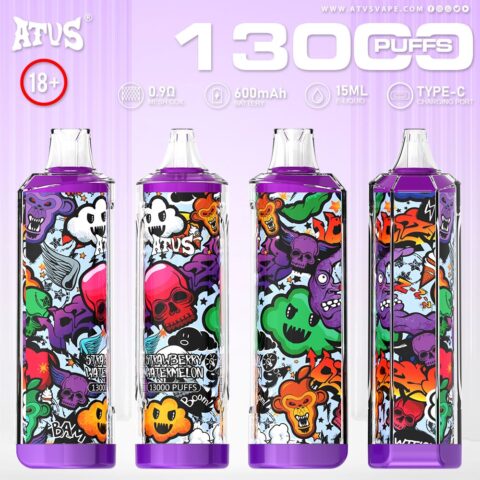 DE018 Vaper Desechable Puffs 13000 Caladas Vapers ATVS Vape