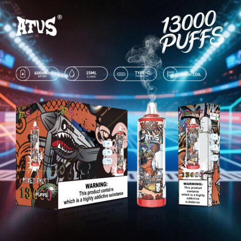 DE018 Vaper Desechable Puffs 13000 Caladas Vapers ATVS Vape