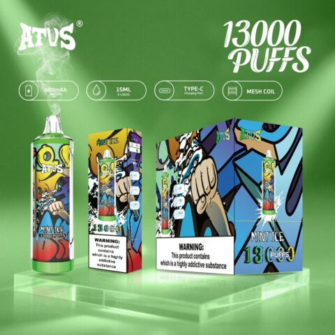 DE018 Vaper Desechable Puffs 13000 Caladas Vapers ATVS Vape