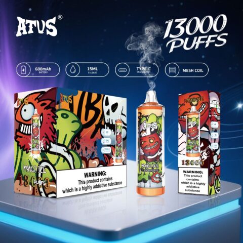 DE018 Vaper Desechable Puffs 13000 Caladas Vapers ATVS Vape