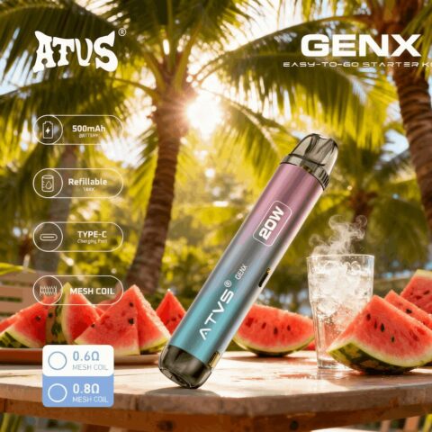 DE020 Dispositivo de sistema de kits de capsulas precargadas con flujo de aire ajustable MTL RDL ATVS Vape