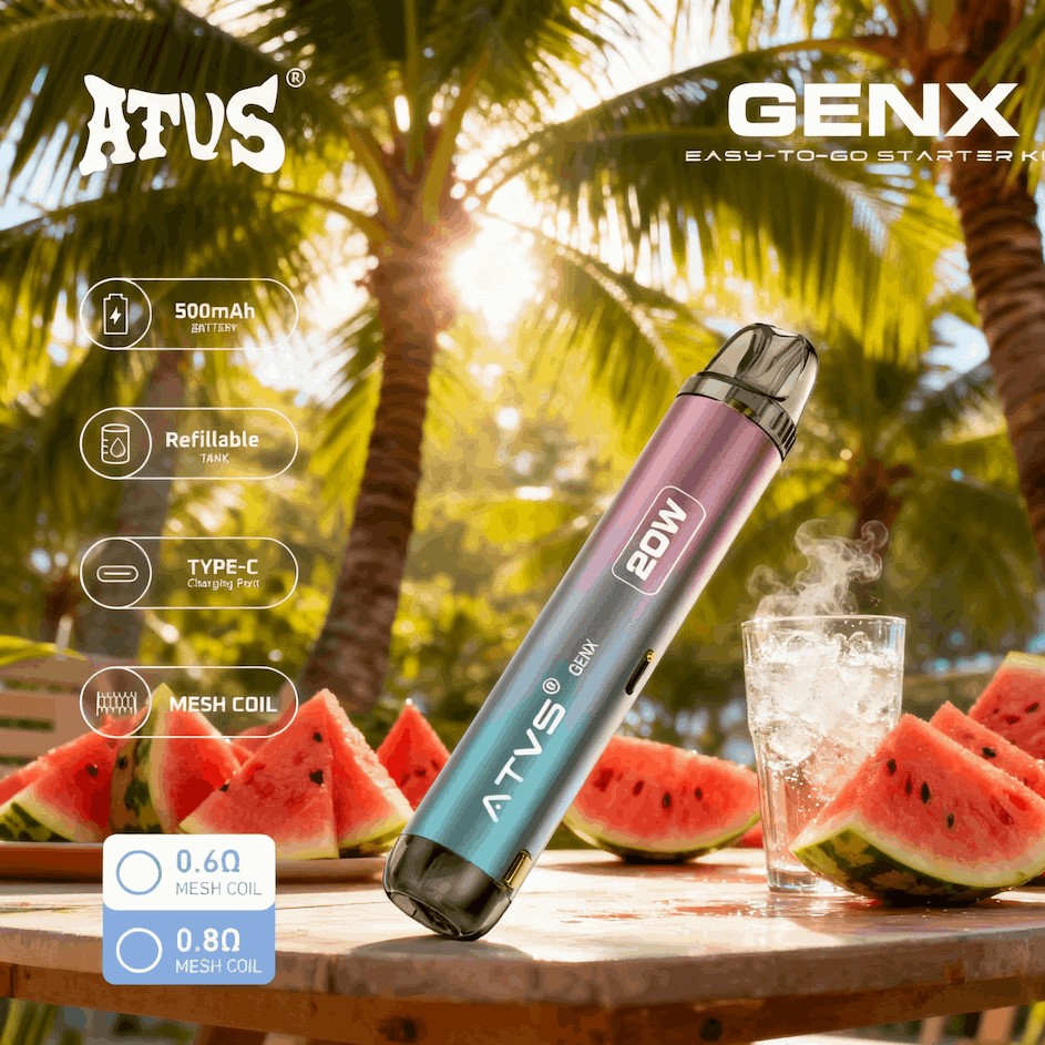 DE020 Dispositivo de sistema de kits de capsulas precargadas con flujo de aire ajustable MTL RDL ATVS Vape