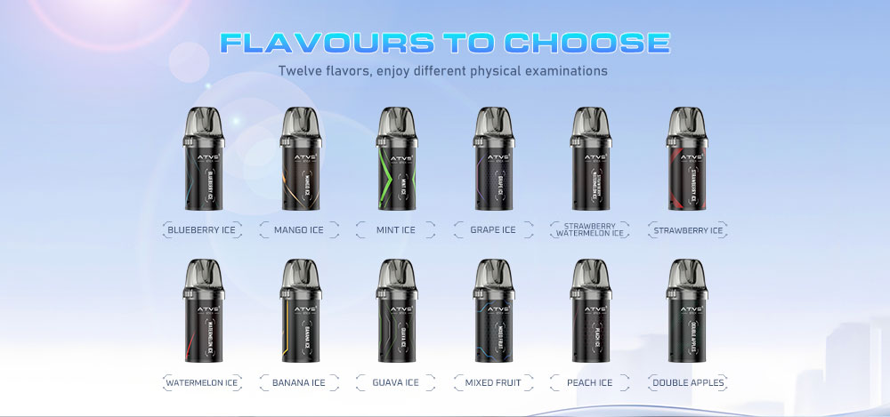 DE020 Dispositivo de sistema de kits de capsulas precargadas con flujo de aire ajustable MTL RDL ATVS Vape