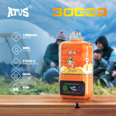 DE021 Vaper Desechable Puffs 30000 Caladas Vapers ATVS Vape