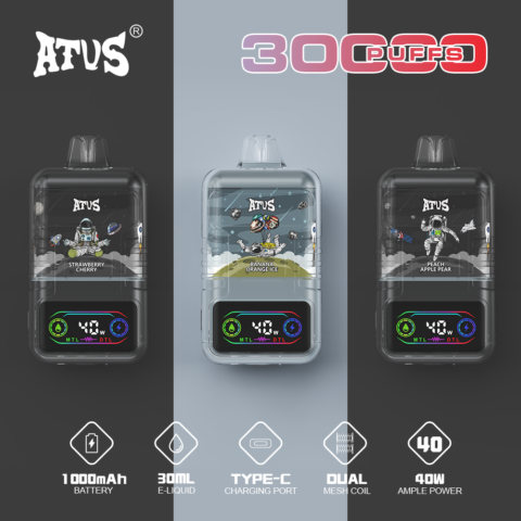 DE021 Vaper Desechable Puffs 30000 Caladas Vapers ATVS Vape