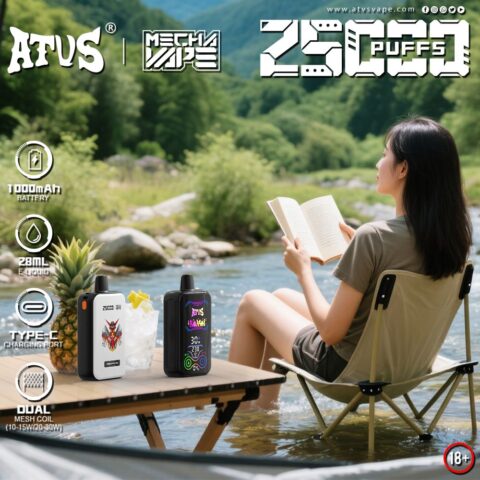 DE022 Vaper Desechable Puffs 25000 Caladas Vapers ATVS Vape