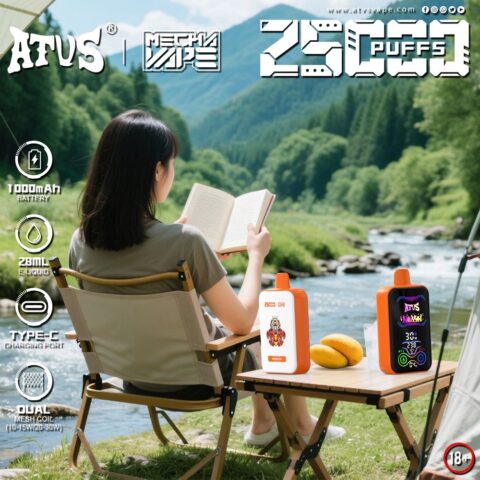 DE022 Vaper Desechable Puffs 25000 Caladas Vapers ATVS Vape