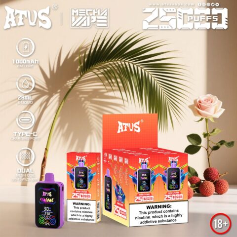 DE022 Vaper Desechable Puffs 25000 Caladas Vapers ATVS Vape