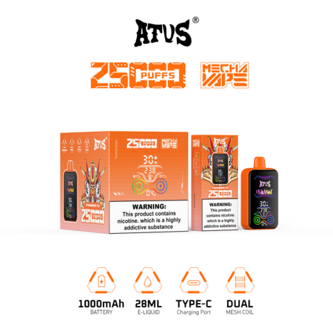 DE022 Vaper Desechable Puffs 25000 Caladas Vapers ATVS Vape