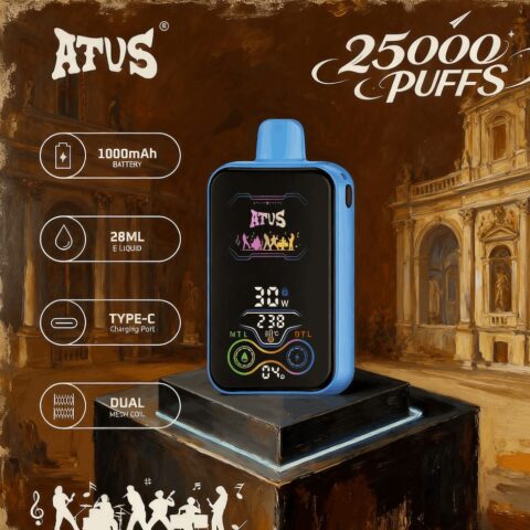 DE022 Vaper Desechable Puffs 25000 Caladas Vapers ATVS Vape