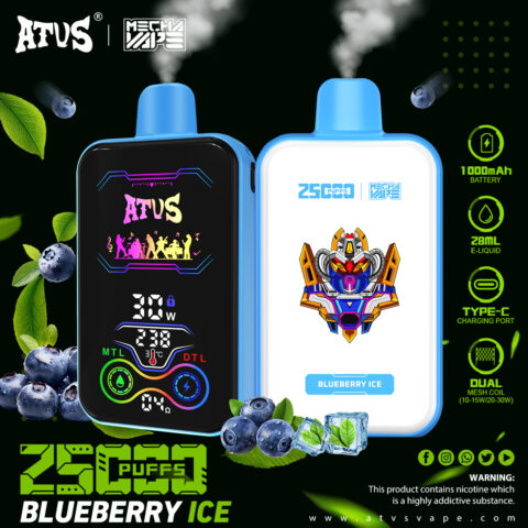 DE022 Vaper Desechable Puffs 25000 Caladas Vapers ATVS Vape