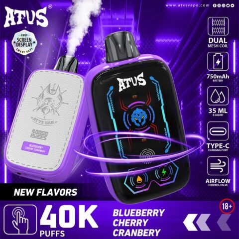 DE023 Vaper Desechable Puffs 40000 Caladas Vapers ATVS Vape