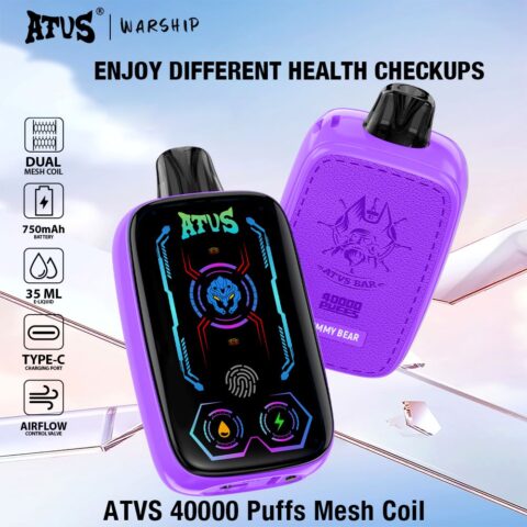 DE023 Vaper Desechable Puffs 40000 Caladas Vapers ATVS Vape