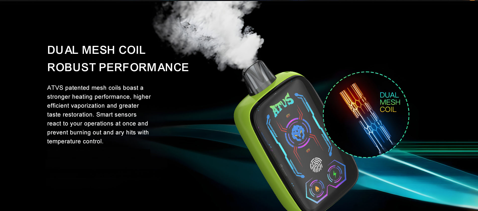 DE023 Vaper Desechable Puffs 40000 Caladas Vapers ATVS Vape