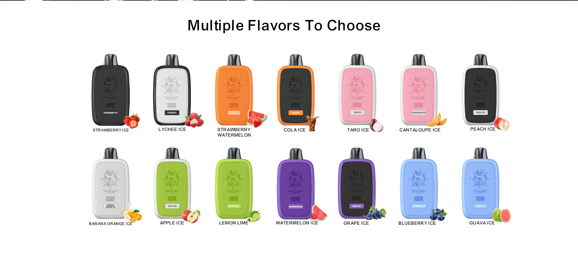 DE023 Vaper Desechable Puffs 40000 Caladas Vapers ATVS Vape