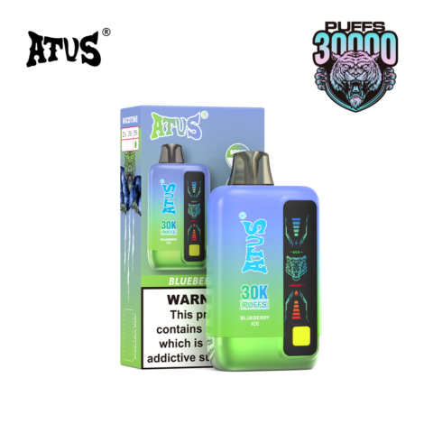 DE026 30000 Puffs Vape desechable con pantalla LED y flujo de aire ajustable ATVS Vape