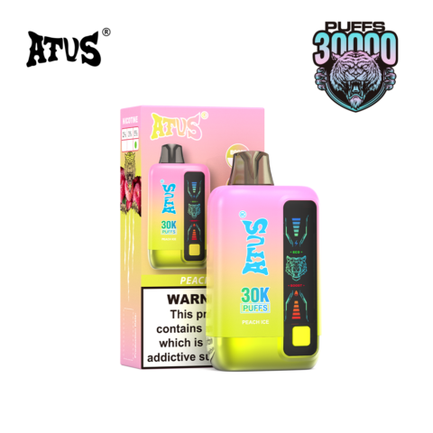 DE026 30000 Puffs Vape desechable con pantalla LED y flujo de aire ajustable ATVS Vape