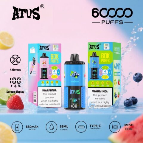 DE030 Vaper Desechable Puffs 60000 Caladas Vapers ATVS Vape