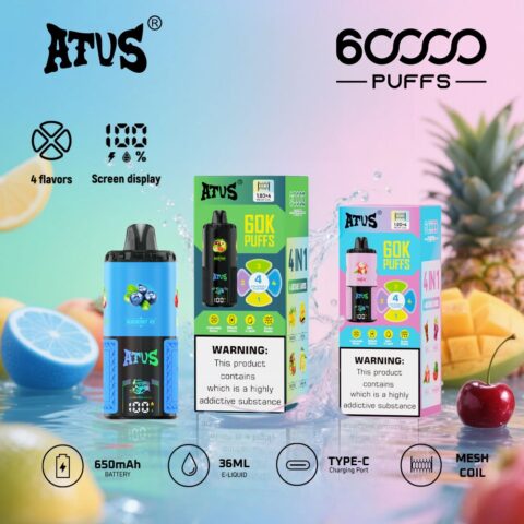 DE030 Vaper Desechable Puffs 60000 Caladas Vapers ATVS Vape