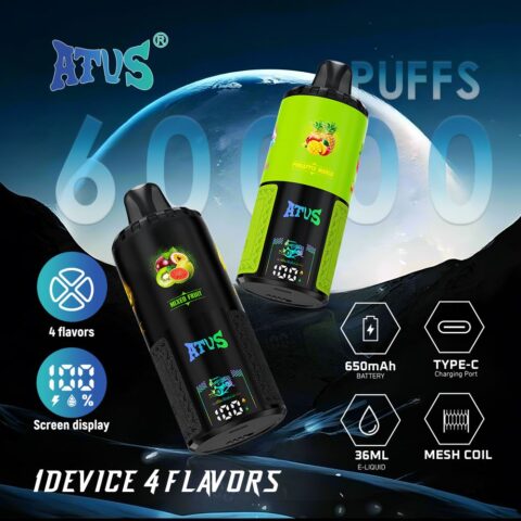 DE030 Vaper Desechable Puffs 60000 Caladas Vapers ATVS Vape