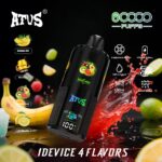 Vape desechable de 60000 bocanadas, cuatro en uno con pantalla LED y flujo de aire ajustable Nuevo diseño a prueba de fugas Cigarrillo electrónico desechable al por mayor Atvs Atus 80000 60000 50000 bocanadas Mini bolígrafo para cachimba sabores 4 en 1 60K