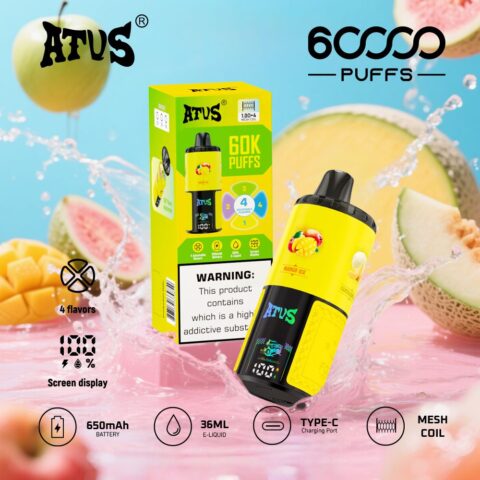 DE030 Vaper Desechable Puffs 60000 Caladas Vapers ATVS Vape